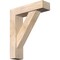 Ekena Millwork Traditional Block Smooth Bracket w/ Offset Brace, Douglas Fir, 5 1/2"W x 20"D x 24"H BKT0604X20X24TRA05SDF - alternate 1